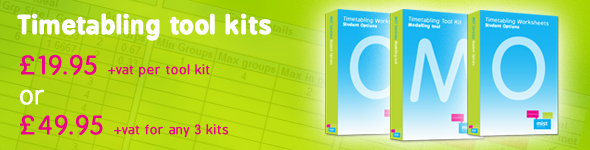 Timetabling tool kits - helps manage the timetabling process better