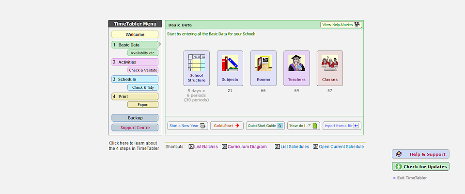 TimeTabler & Options - Training and consultancy on TimeTabler and options