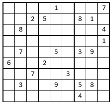 Sudoku puzzle hard